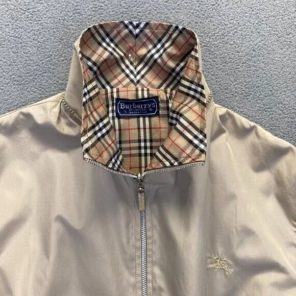Burberry London,Adult, Jacket Nova Check vory Size XL,Pockets, Windbreaker - Picture 6 of 14